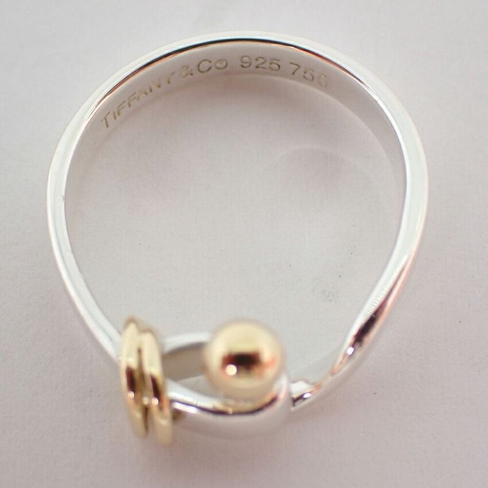Tiffany & Co. 925 750 Hook Eye Ring - Picture 8 of 12